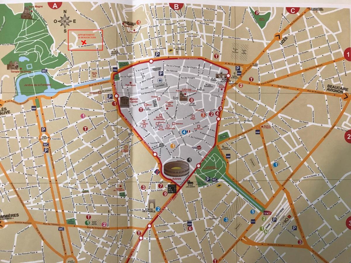 Apartmán Le Benedictins Nîmes Exteriér fotografie
